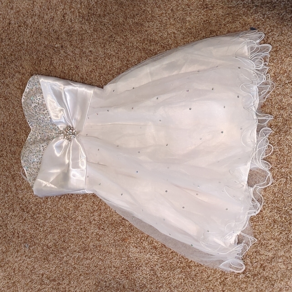 Cindy U.S.A. Tulle Satin Bride Wedding Dress Y2K Coquette Fairycore White Beach